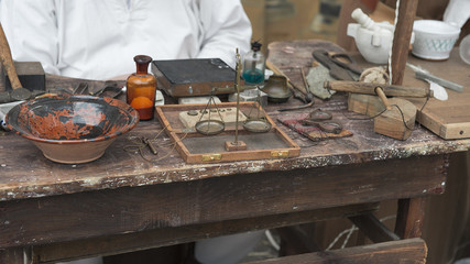 bilancina with small weights brass