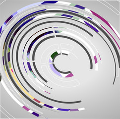 Abstract technology circles background