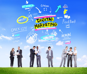 Digital Marketing Branding Strategy Online Media Concept