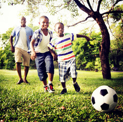 African Family Happiness Holiday Vacation Activity Concept