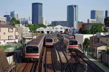 Naklejka premium 地下鉄丸ノ内線