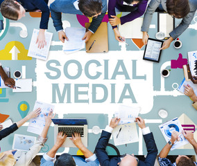 Social Media Social Networking Technology Connection Concept