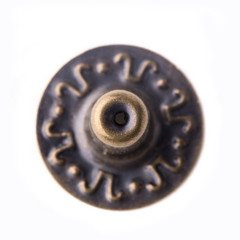 Bronze coin isolated on white background