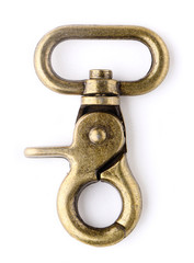 Bronze keychain isolated on white background