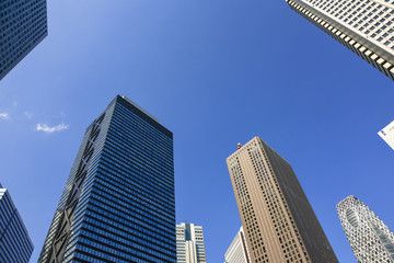 Fototapeta na wymiar 新宿西口高層ビル街
