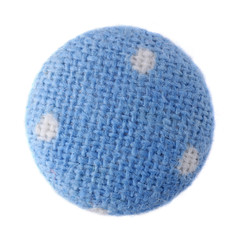 Cloth buttons isolated on white background