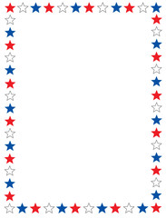 Patriotic border / star frame