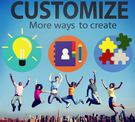Customize Ideas Identity Individuality Innovation Personalize Co