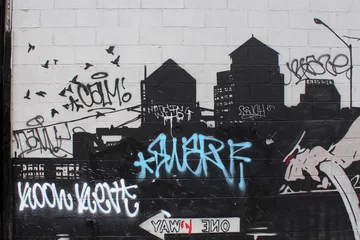 Crédence de cuisine en verre imprimé Graffiti Street art - Bushwick / New York City