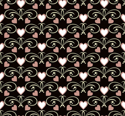 background, love hearts 