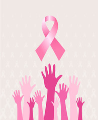 Obraz premium Pink ribbon concept