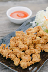 deep fried chicken tendons