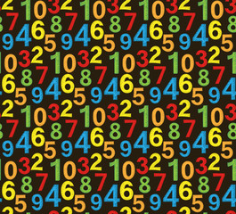 numeric seamless pattern
