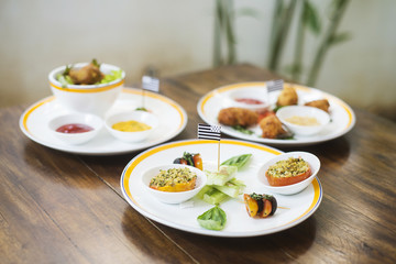 mixed french brittany fusion tapas snack starters