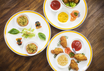 mixed french brittany fusion tapas snack starters