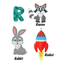Illustration fo R alphabet