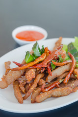 fried meat
