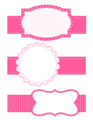 Cute pink frame / border