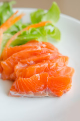 Salmon sashimi