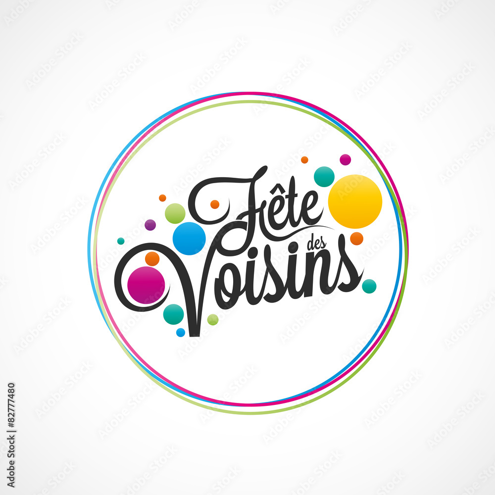 Poster fête des voisins