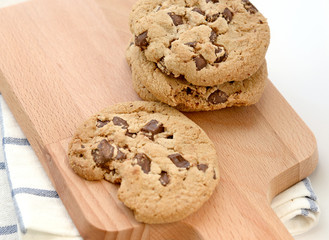 Homemade Double Chocolate Chip Cookies