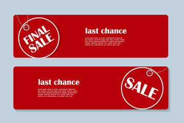Sale Banner with Place for Your Text. Vector Illustration