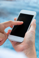 Woman Using a Smart Phone