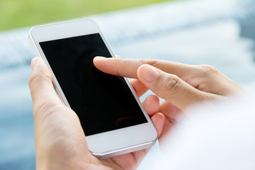 Woman Using a Smart Phone