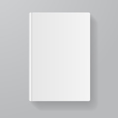 Vector book white blank. Flat Design 