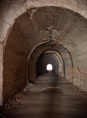 Fototapeta premium Tunel dla pieszych, tunele podziemne