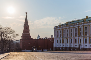 Obraz premium Kremlin Red Square at sunset