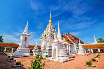 Fototapeta premium Wat Phra Borommathat Chaiya Worawihan, an ancient temple at Chai