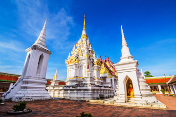 Fototapeta premium Wat Phra Borommathat Chaiya Worawihan, an ancient temple at Chai