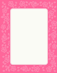 Rose patterned frame