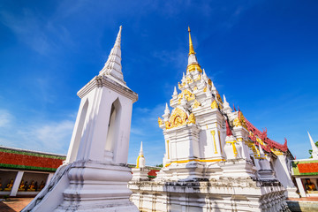 Fototapeta premium Wat Phra Borommathat Chaiya Worawihan, an ancient temple at Chai