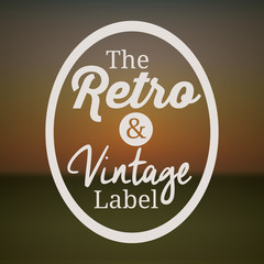 Retro and Vintage label