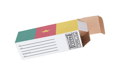 Concept of export - Product of Cameroon