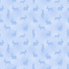 blue enchanted lapins pattern