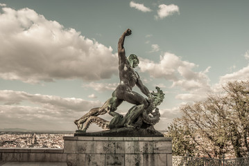 liberty statue of Budapest