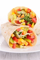 vegetable sandwich wrap