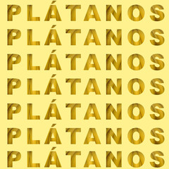 Plátanos Letras