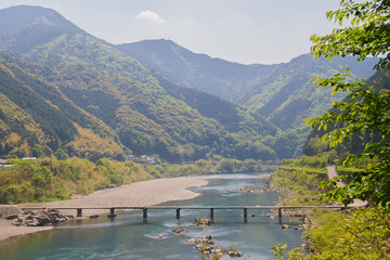 Naklejka premium 長生沈下橋