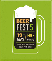 Beer Festival vintage poster