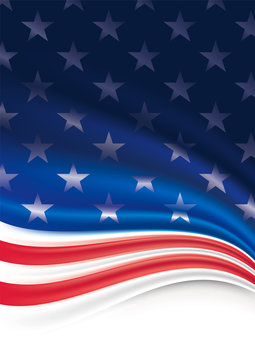 American Flag Background.