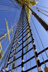 Obraz premium The mast of a sailing ship