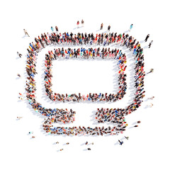 people in the form of a computer.