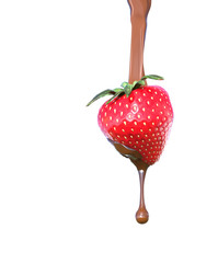 strawberry with chocolate