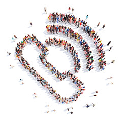 people in the form of a handset.