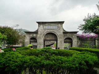 Fototapeta na wymiar ancient architectural buildings in heshun town, yunnan, china