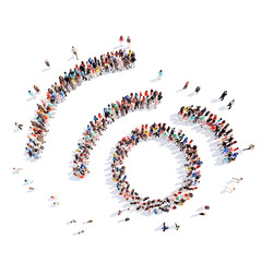  people in the form of  eye.